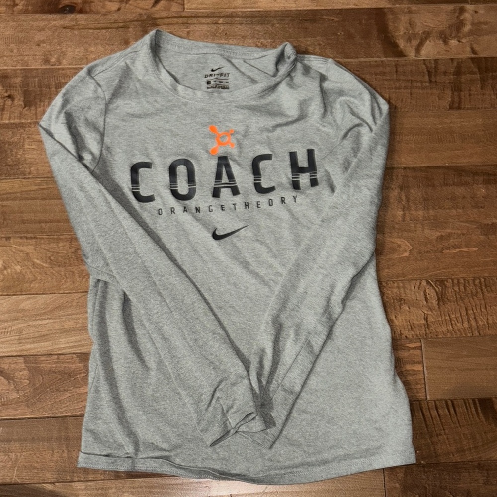 Nike Orangetheory Coach Long Sleeve Shirt - Gray